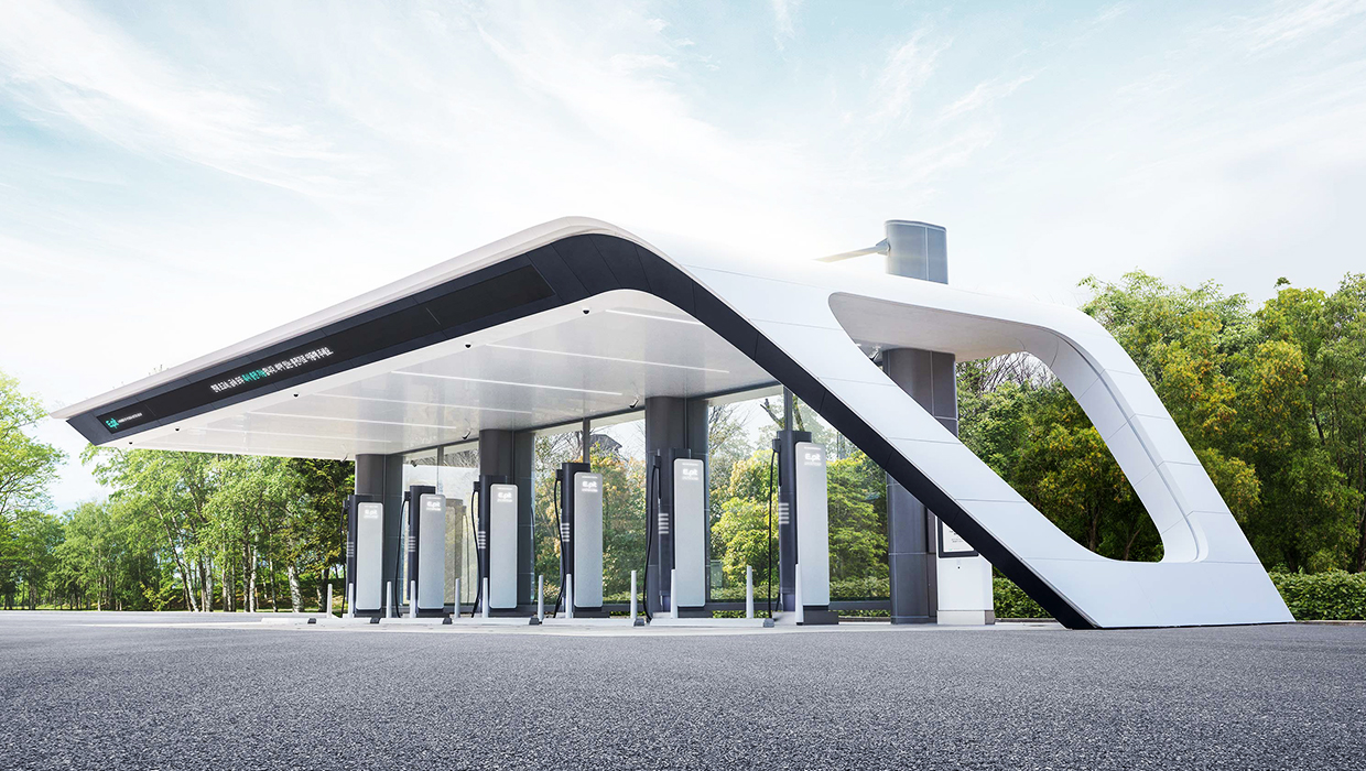 현대자동차그룹의 전기차 초고속 충전 인프라 E-pit 충전소 전경
