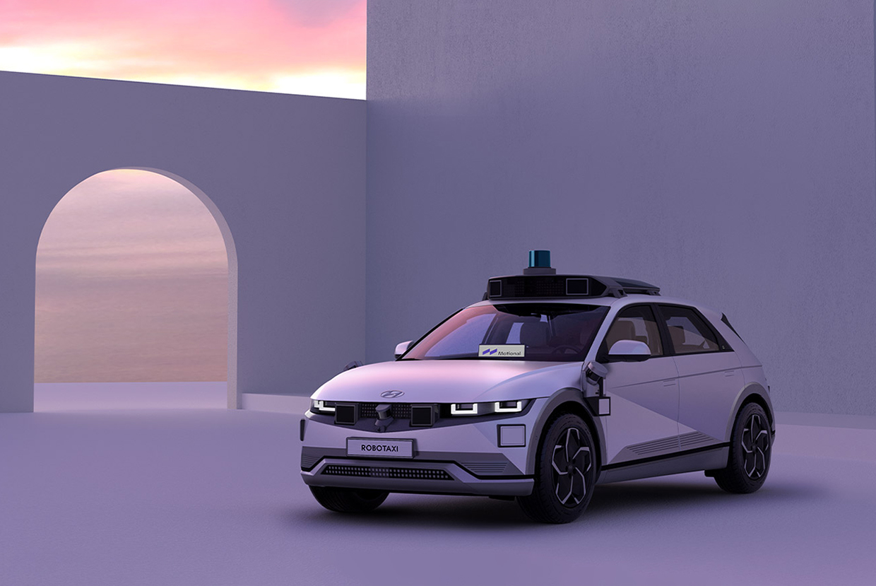 The left view of the Robotaxi