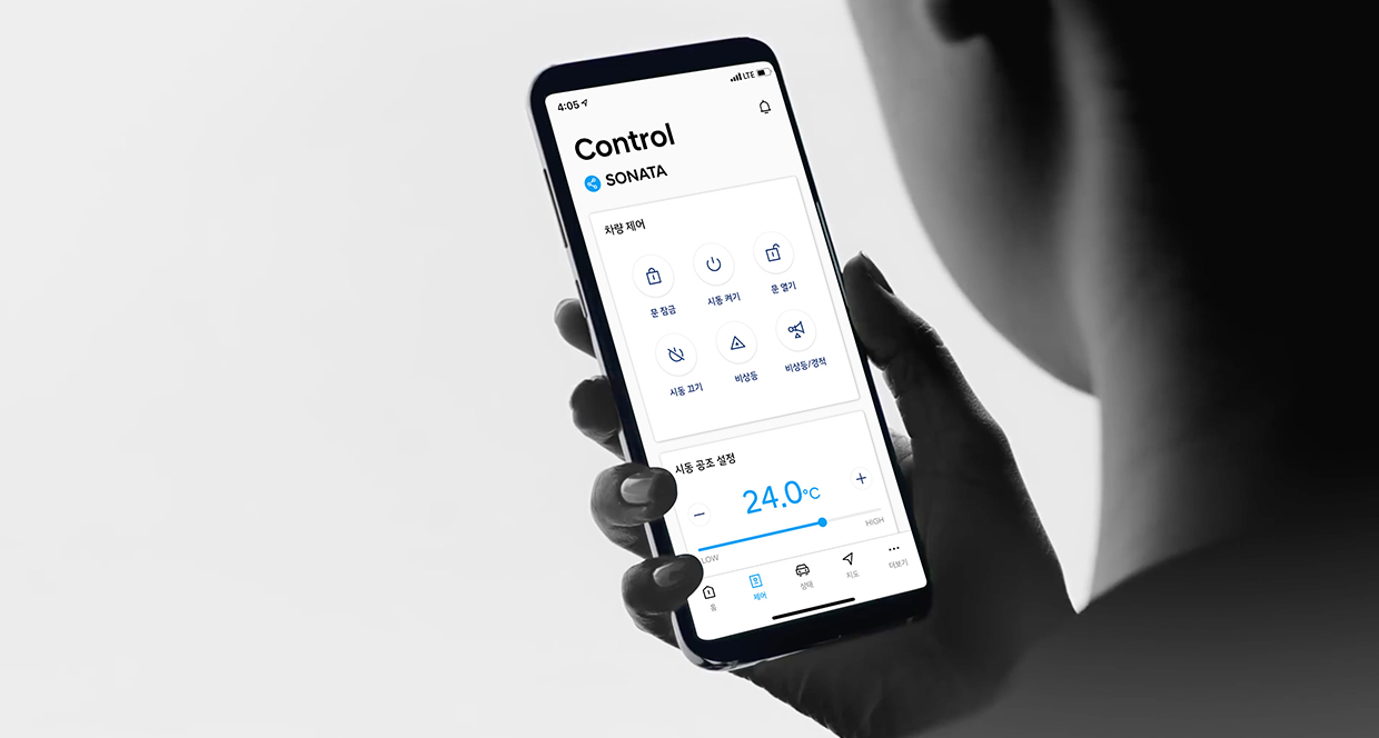 Remote Vehicle Control screen of connected car service