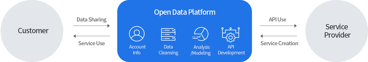 Infographic about open data platform