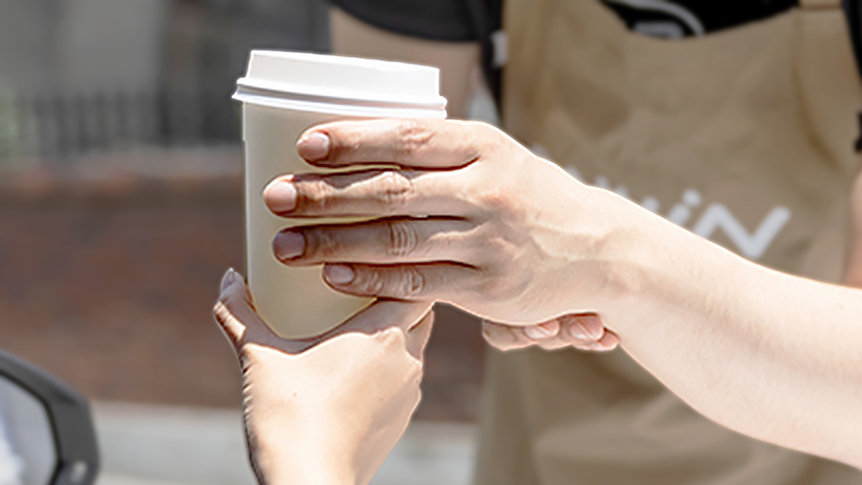 Receiving a drink