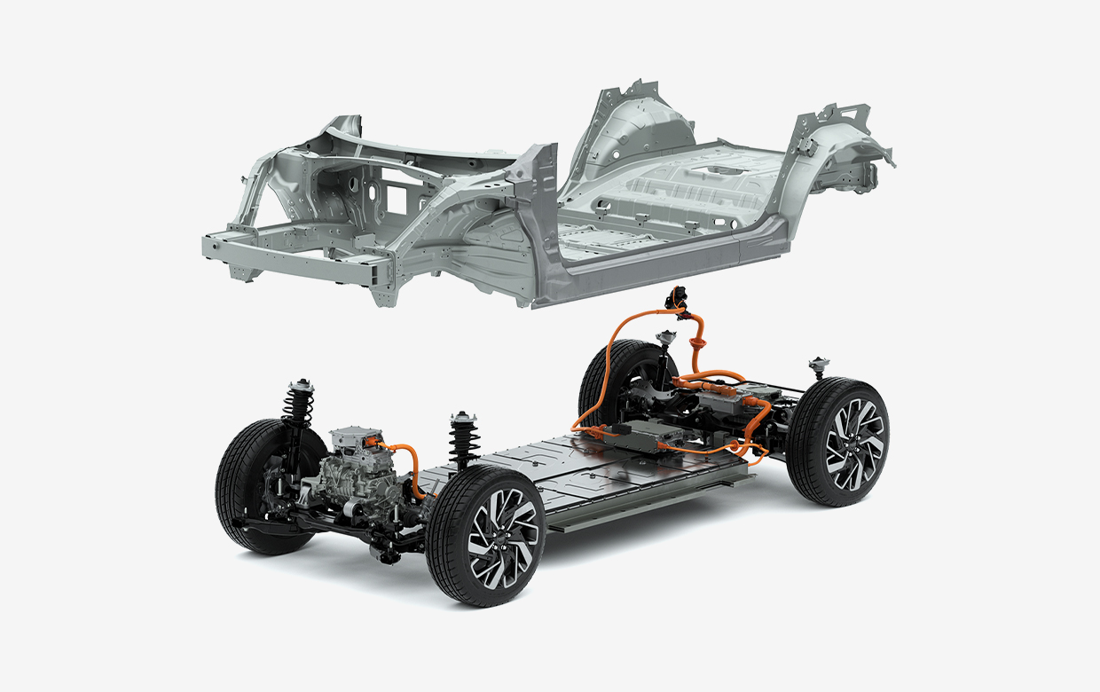 E-GMP compact and efficient modular battery and motor unit