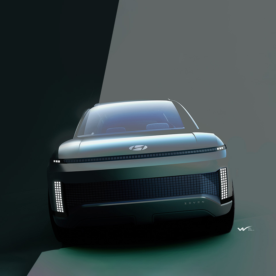 현대자동차 아이오닉 SUV 콘셉트카 '세븐' 전면