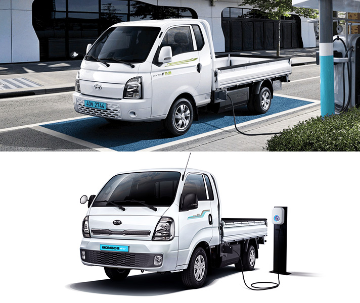 현대차 포터 II EV와 기아 봉고 III EV