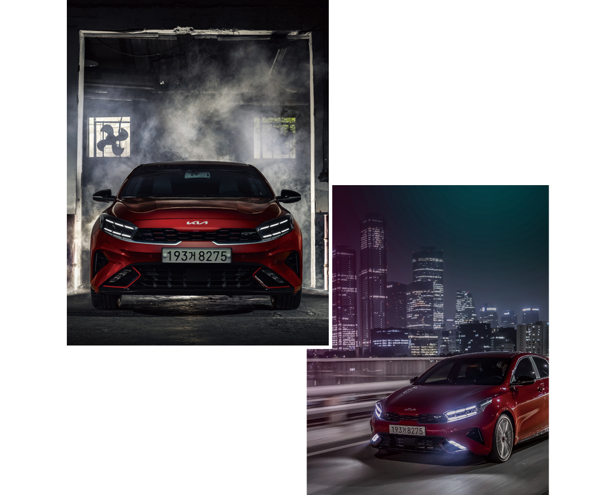 Kia K3 GT's dynamic front and night driving in Seoul