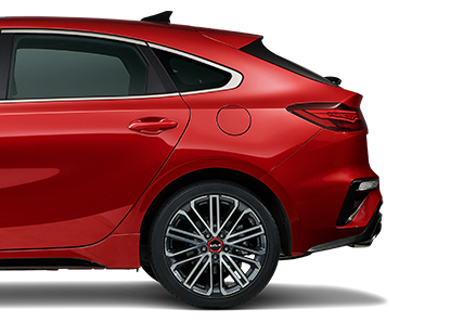 Kia K3 GT's slim C-pillar