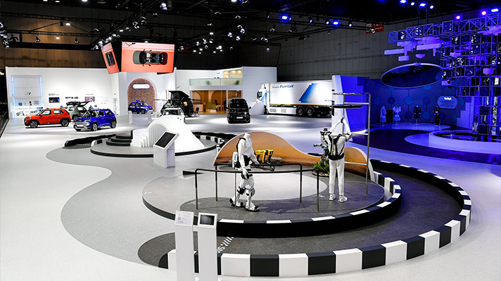 서울모빌리티쇼 전시 공간 전경