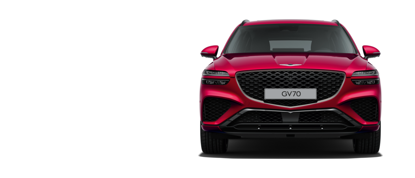 제네시스 GV70의 당당한 앞모습