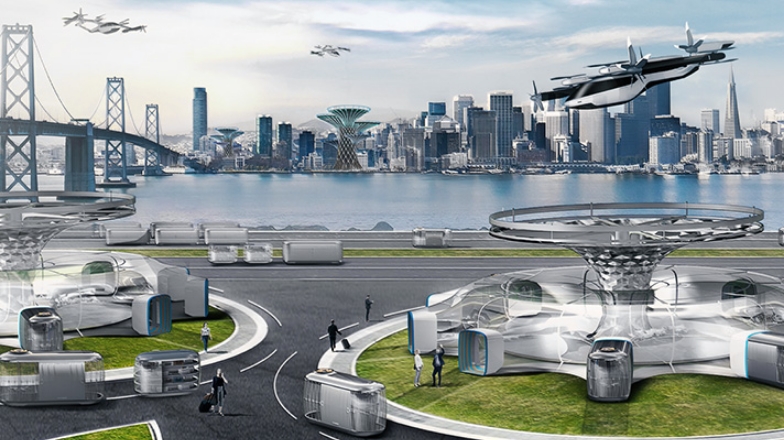 Imagine a future city where future mobility, urban aviation mobility, is flying in the city center