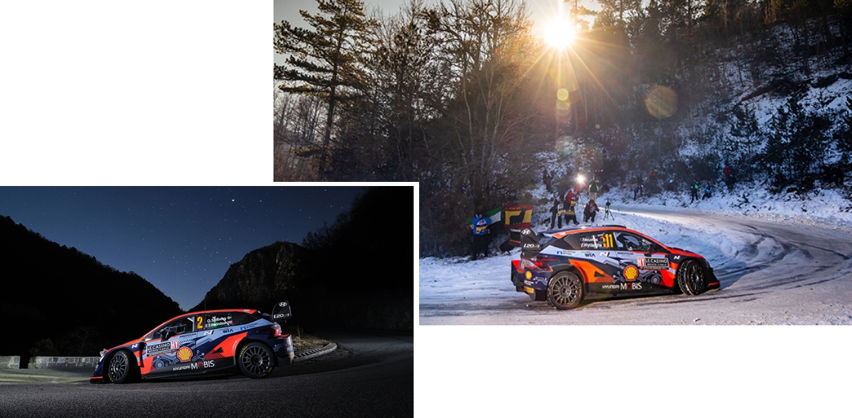 Monte Carlo Rally, which has high difficulty in courses such as night driving and snow driving