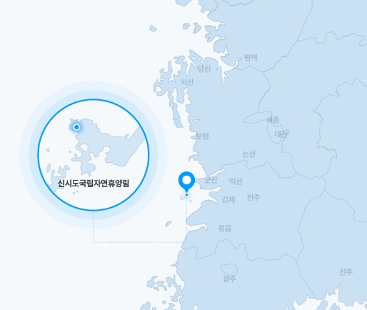 The Location of the Sinsido National Recreational Forest