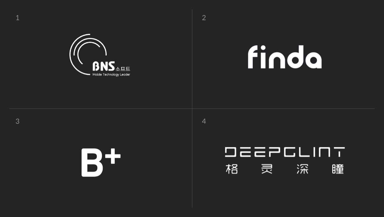 BNS, Finda, B+, DeepGlint logo
