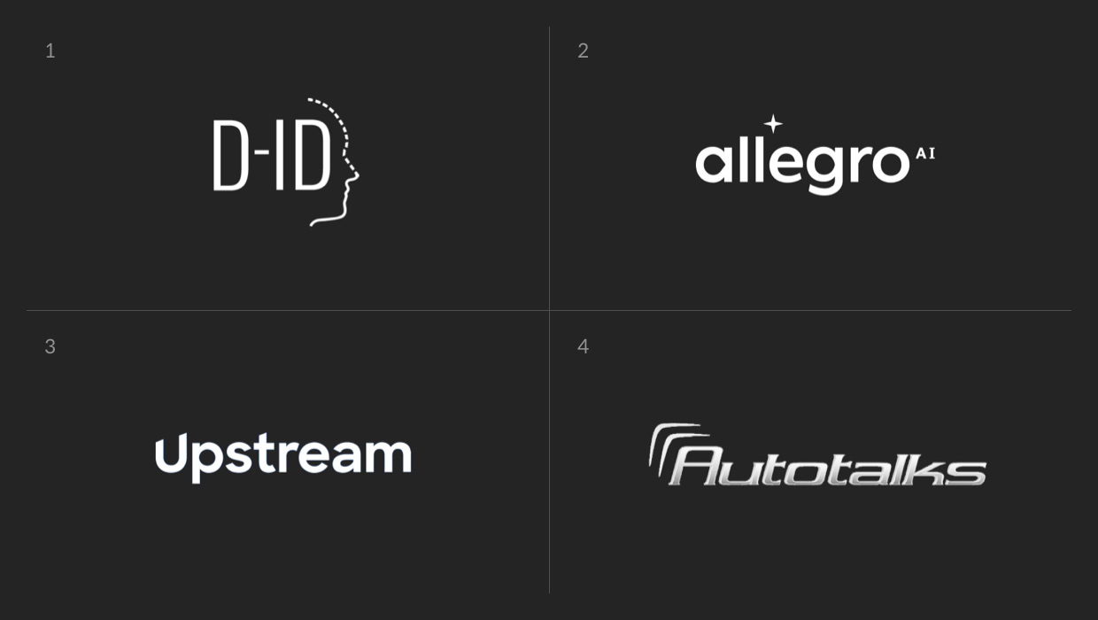 D-ID, Allegro, Upstream, Autotalks logo