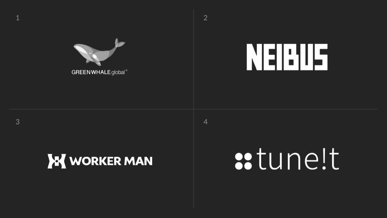 Green Whale Global, Nei&Company, Workerman, Tuneit logo