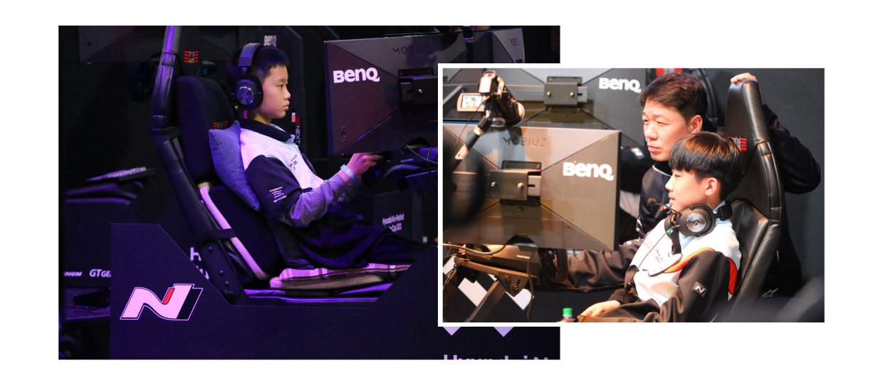 최연소 참가자 강록영 선수는 초등학교 6학년의 나이에도 뛰어난 재능을 뽐냈습니다, 최진욱 선수와 함께 상황을 점검하는 서한 GP의 장현진 멘토