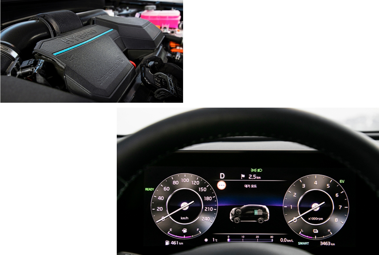 Sportage dashboard and interior view
