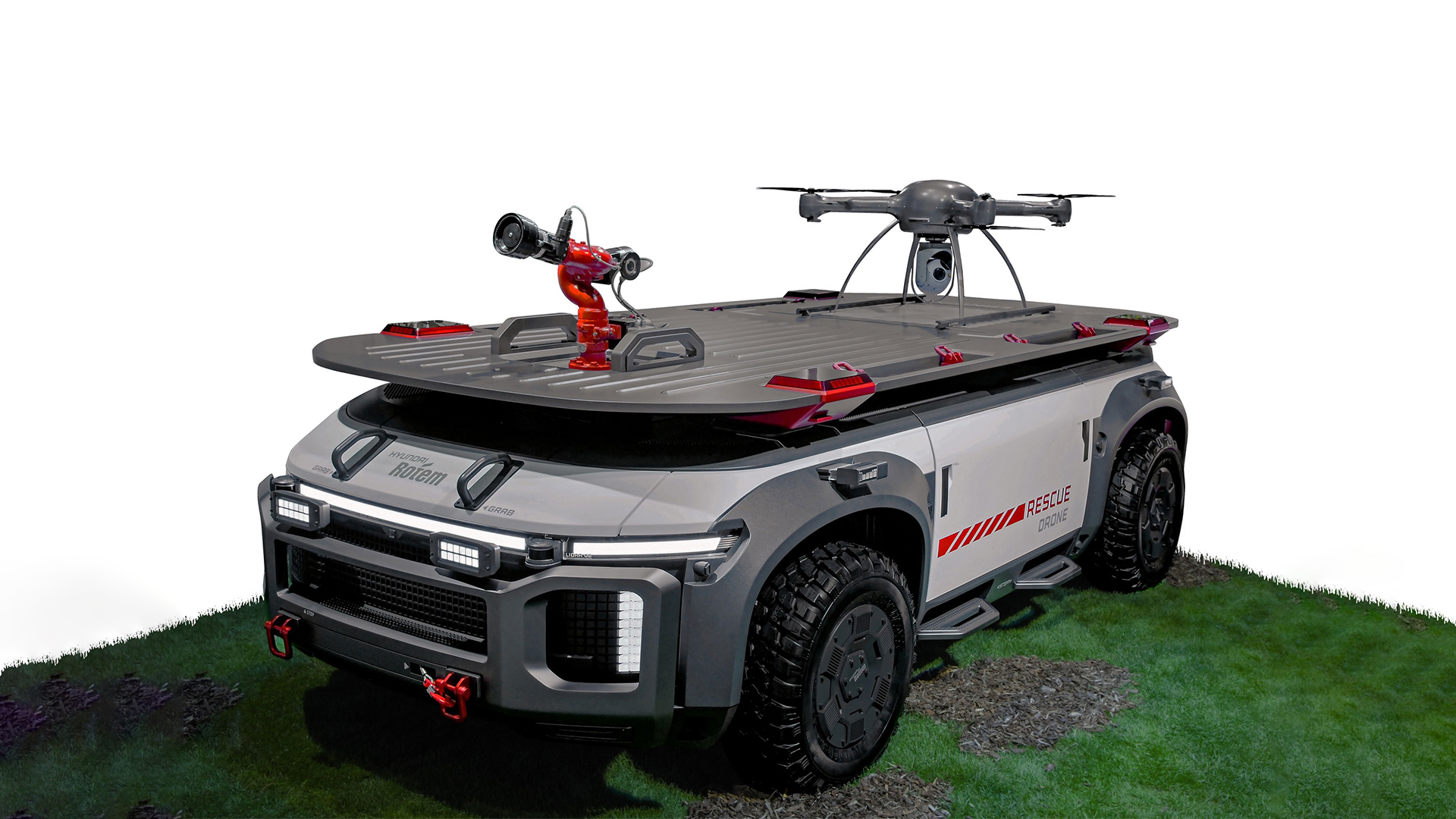 Rescue drone presented by Hyundai Motor Group at Hydrogenwave