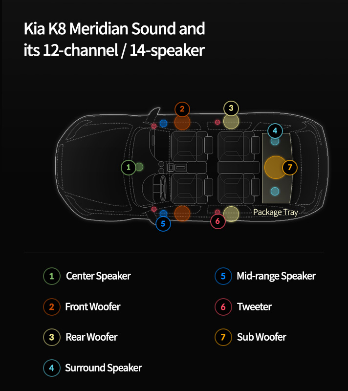 Meridian Sound 12 channels and 14 speakers