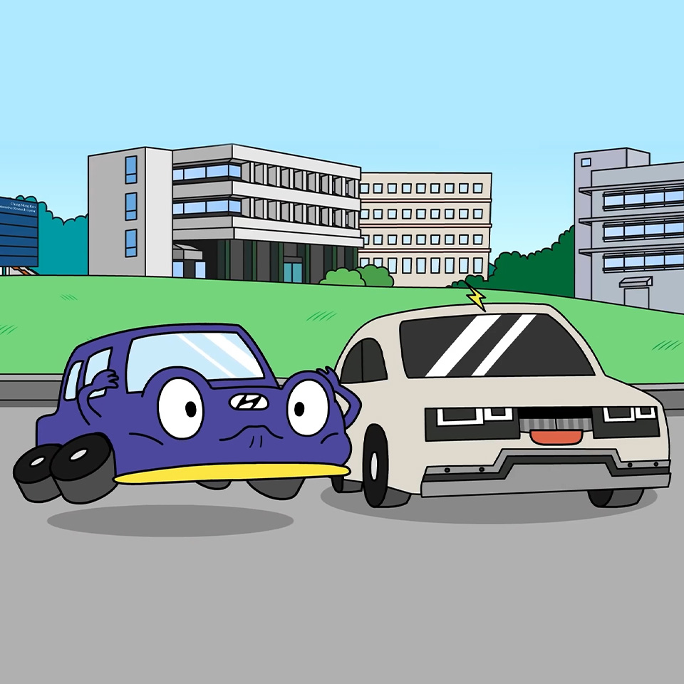 현대자동차의 유튜브 컨텐츠 '돌아온 씽씽이'의 등장인물 모습