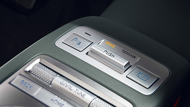 GV70 전동화 모델 e터레인 모드 작동 스위치
