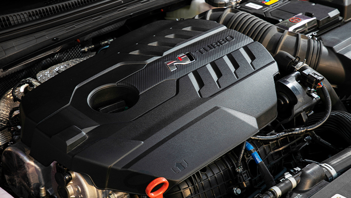 2.0L turbo flat power engine of Avante N