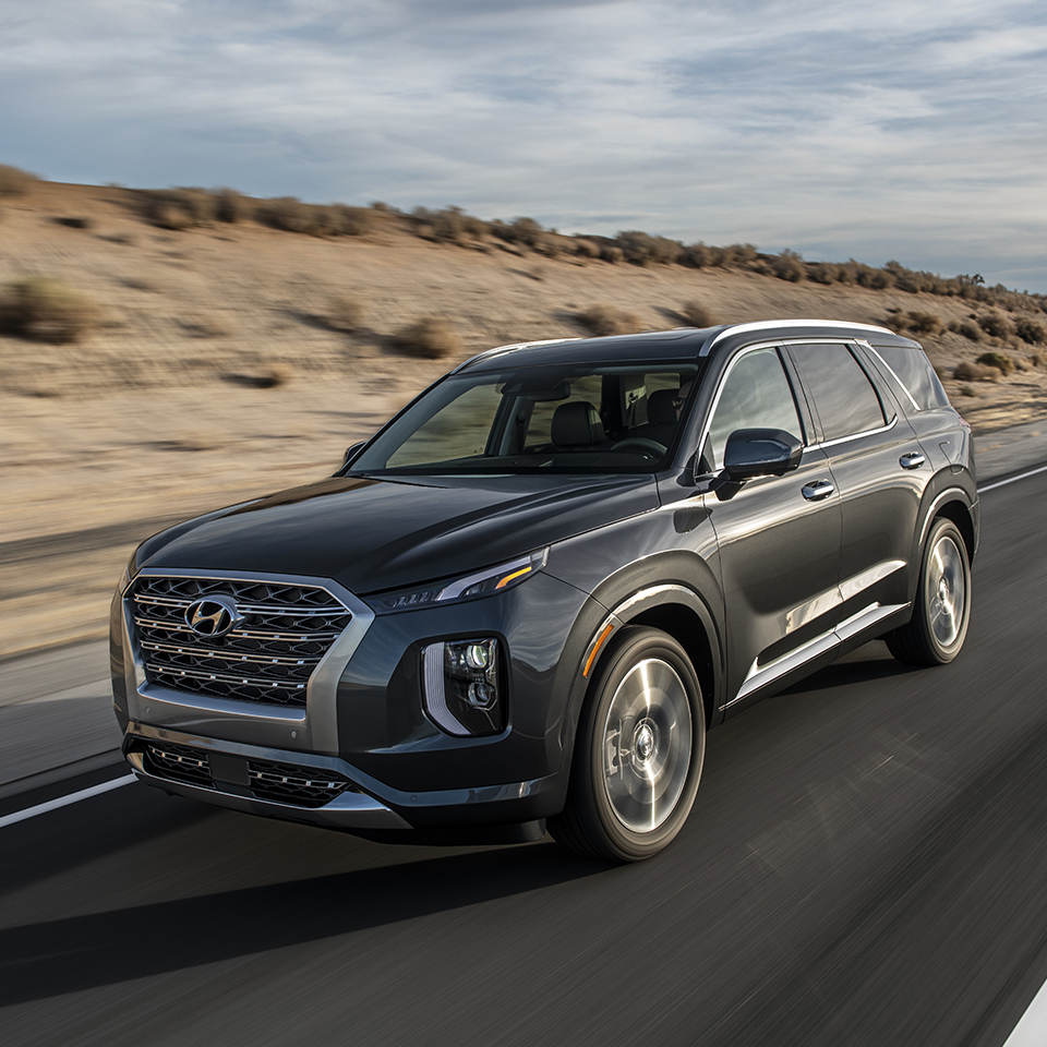 미국의 도로를 질주 중인 팰레세이드의 모습