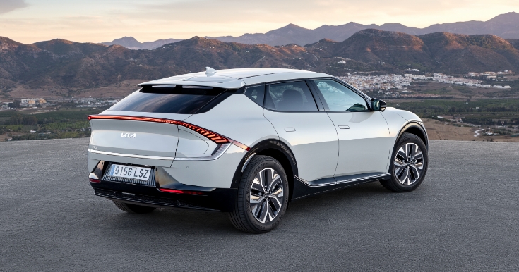 기아 EV6의 뒷모습