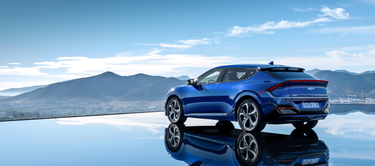 기아 EV6의 뒷모습