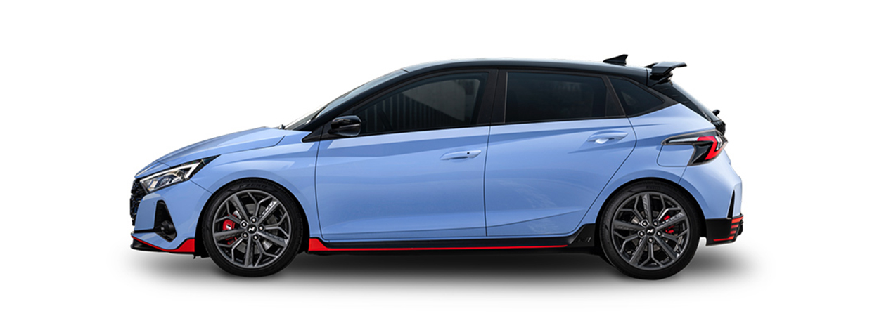 i20 N의 정측면 모습