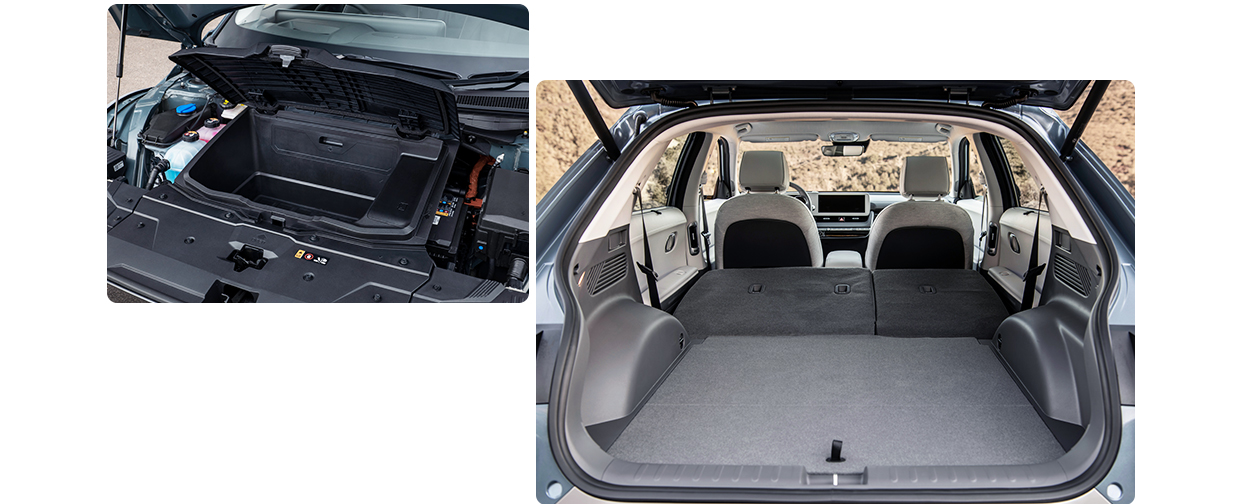 현대자동차 아이오닉 5의 적재 공간 모습
