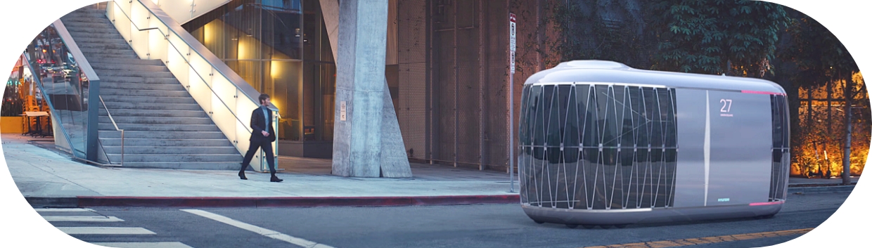 PBV가 도로를 달리는 미래 모빌리티 사회의 모습