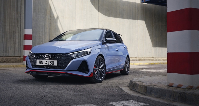 현대차 i20 N의 앞모습