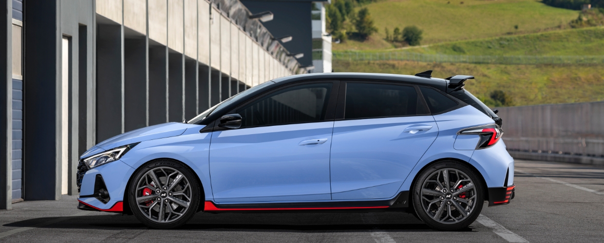 현대차 i20 N의 옆모습