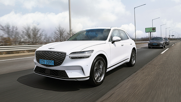 Genesis Electrified GV70 on the road