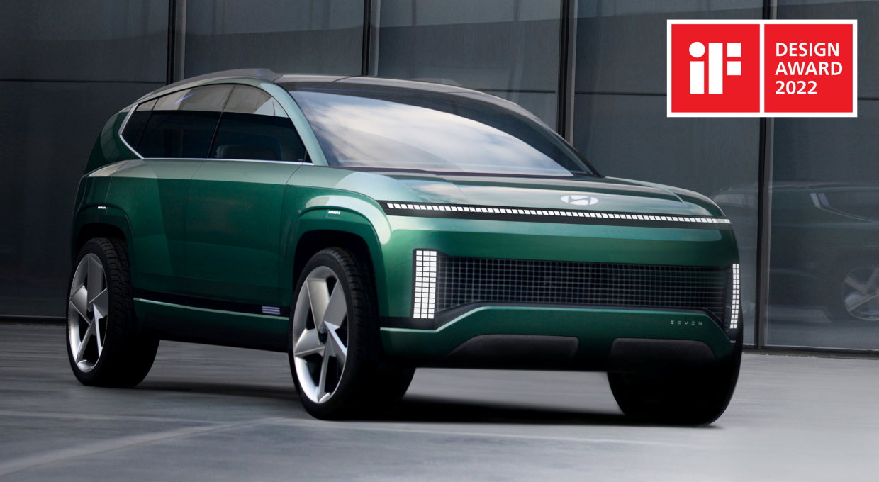 현대자동차 콘셉트카 세븐의 전측면부