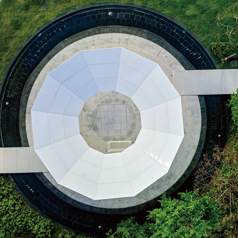 클라우드 워크 파빌리온을 내려다본 모습