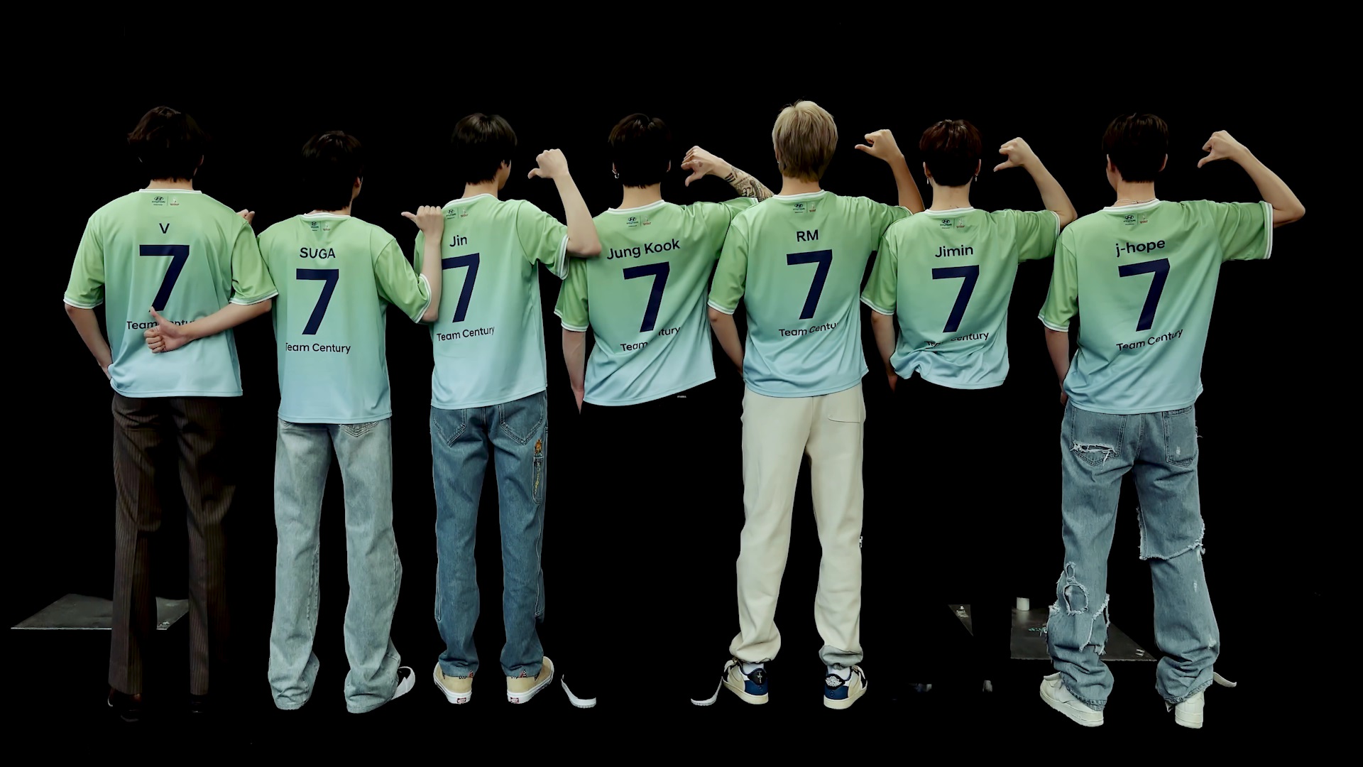 BTS's New Jersey Number for the Team
