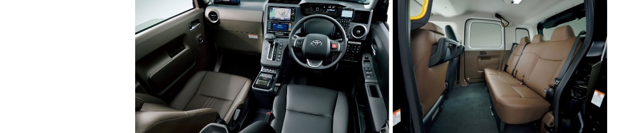 The interior of a Japanese JPN taxi