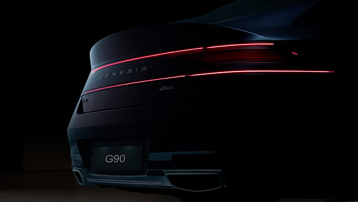 제네시스 G90의 트렁크리드