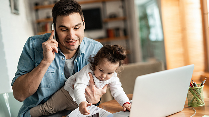 아빠와 아이의 행복한 모습