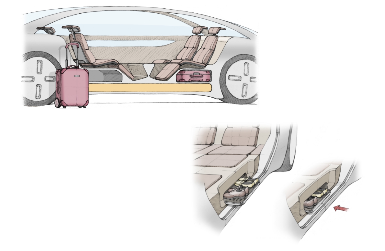 Mobility Ondol Concept's shoe storage space