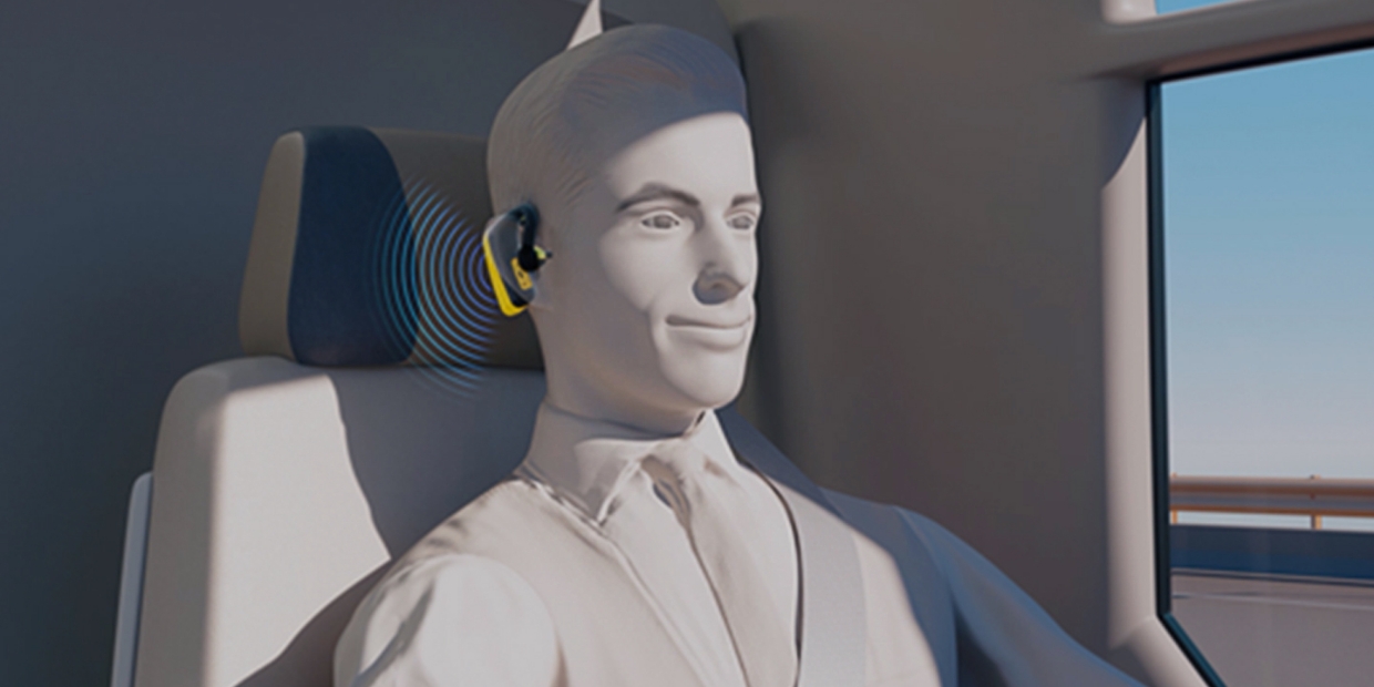 엠브레인을 착용한 버스 운전기사의 모습