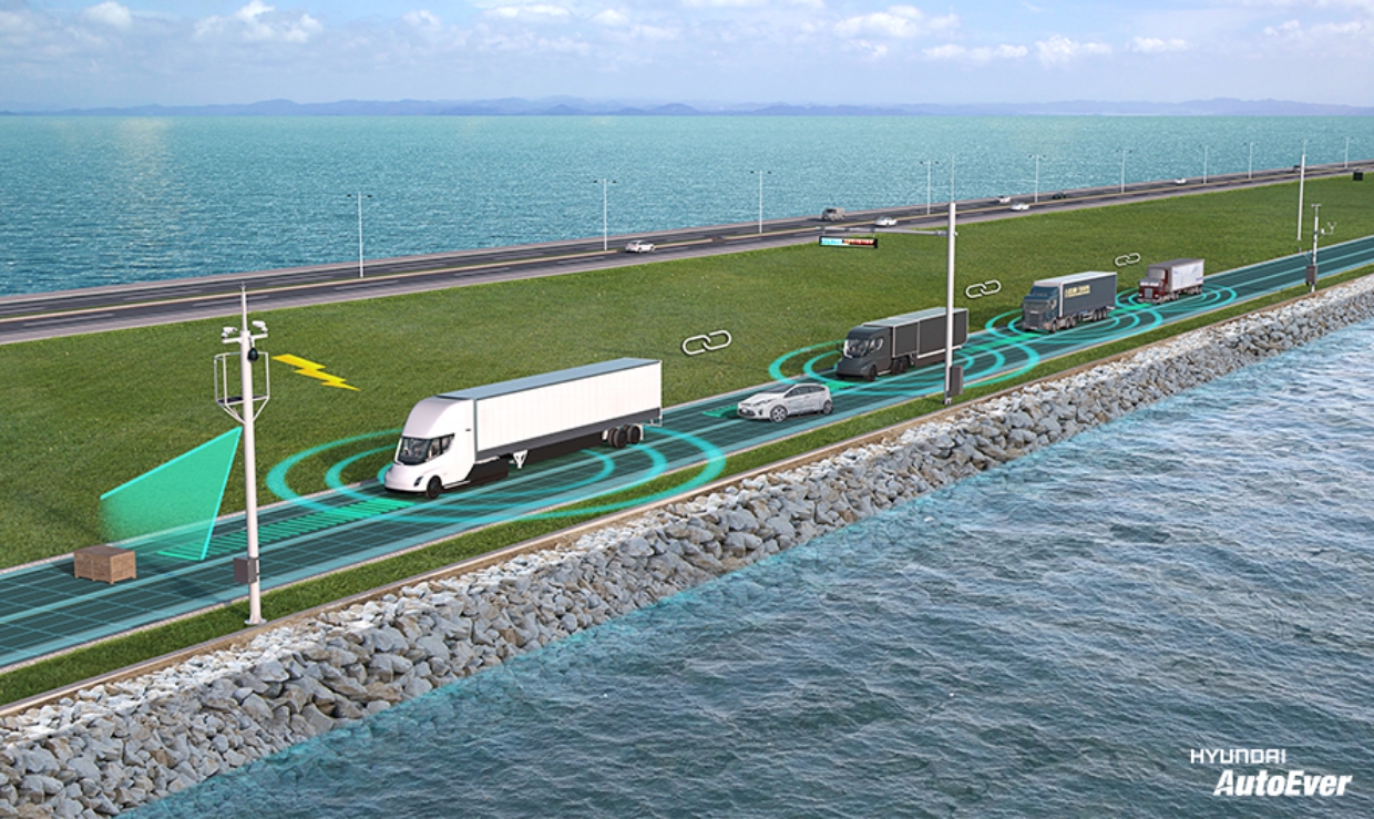 새만금 상용차 자율주행 테스트 베드 조감도