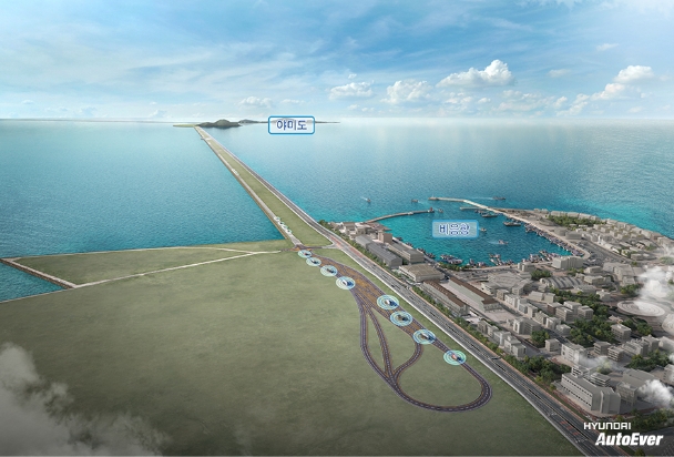 새만금 상용차 자율주행 테스트 베드 조감도