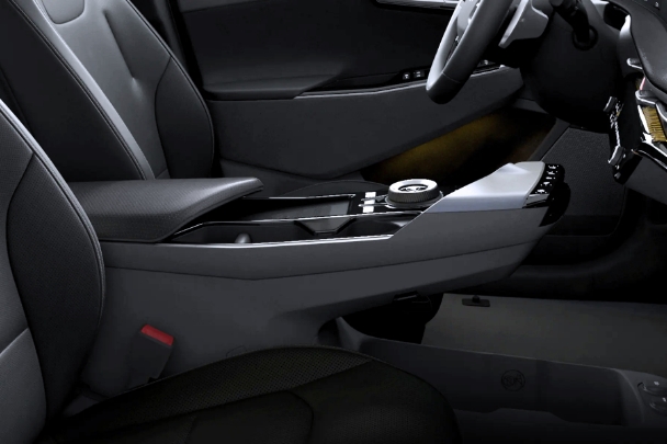 기아 EV6의 플로팅 타입 변속 레버 모습