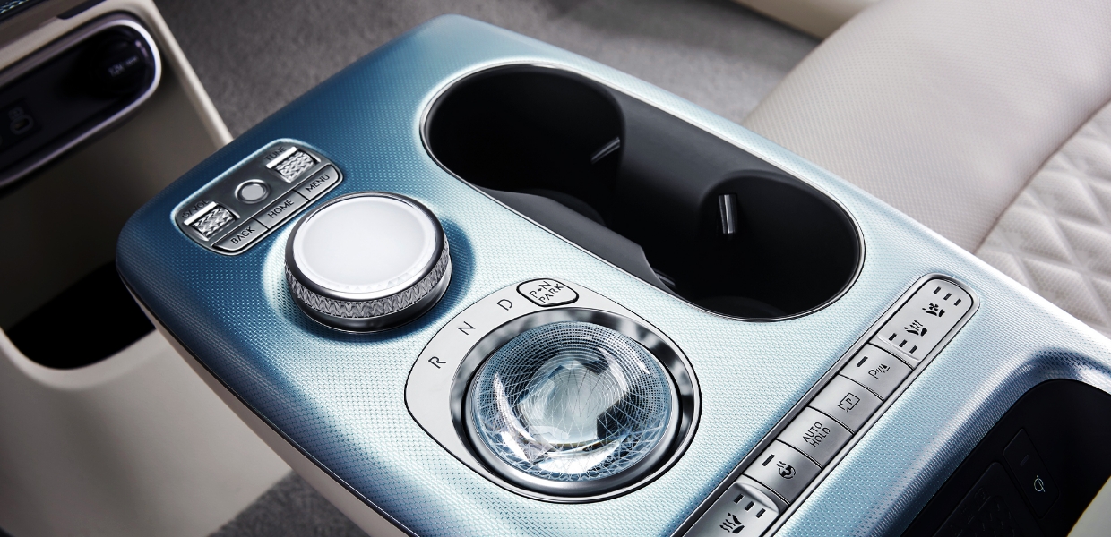 제네시스 GV60의 크리스탈 스피어의 모습