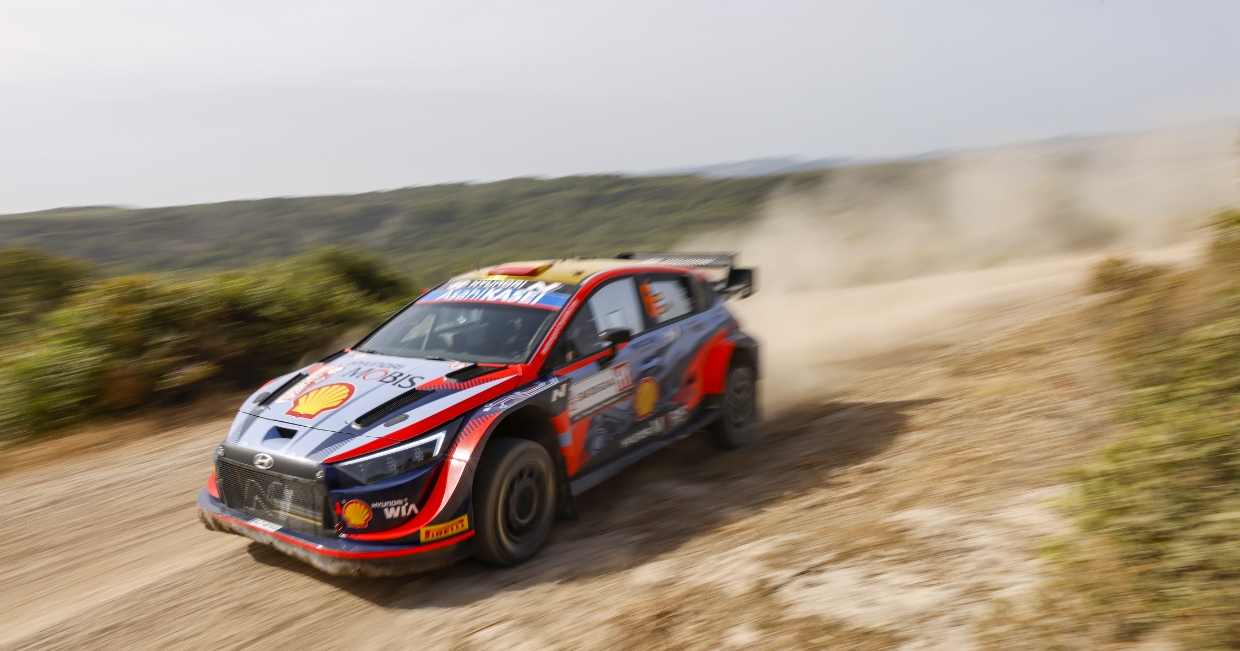Hyundai i20 N WRC Rally 1 on the road