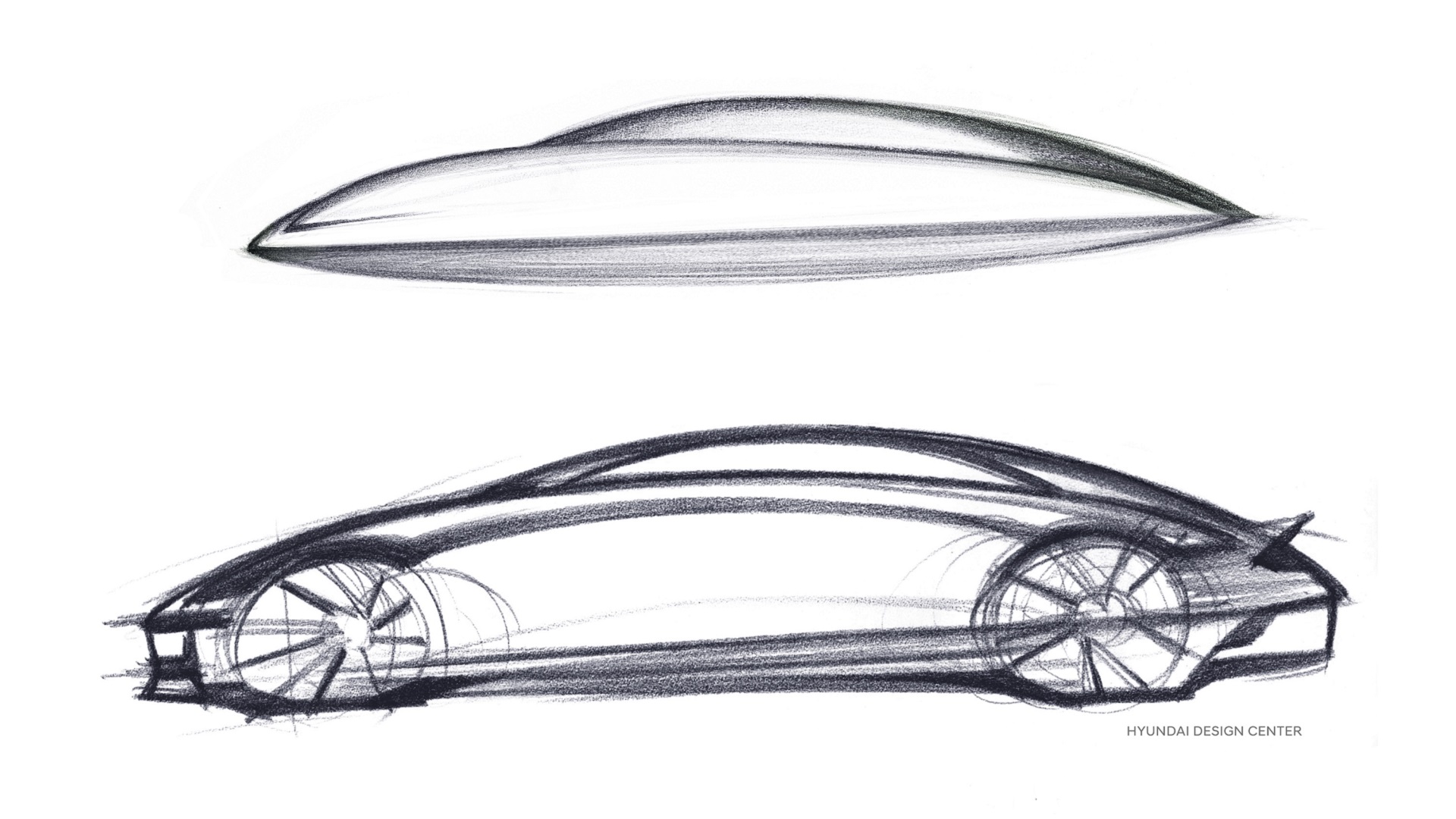 HYUNDAI MOTOR'S IONIQ 6 TEASED IN CONCEPT SKETCH