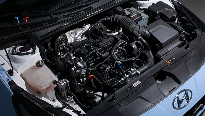 Engine room of the Avante N One Make race car