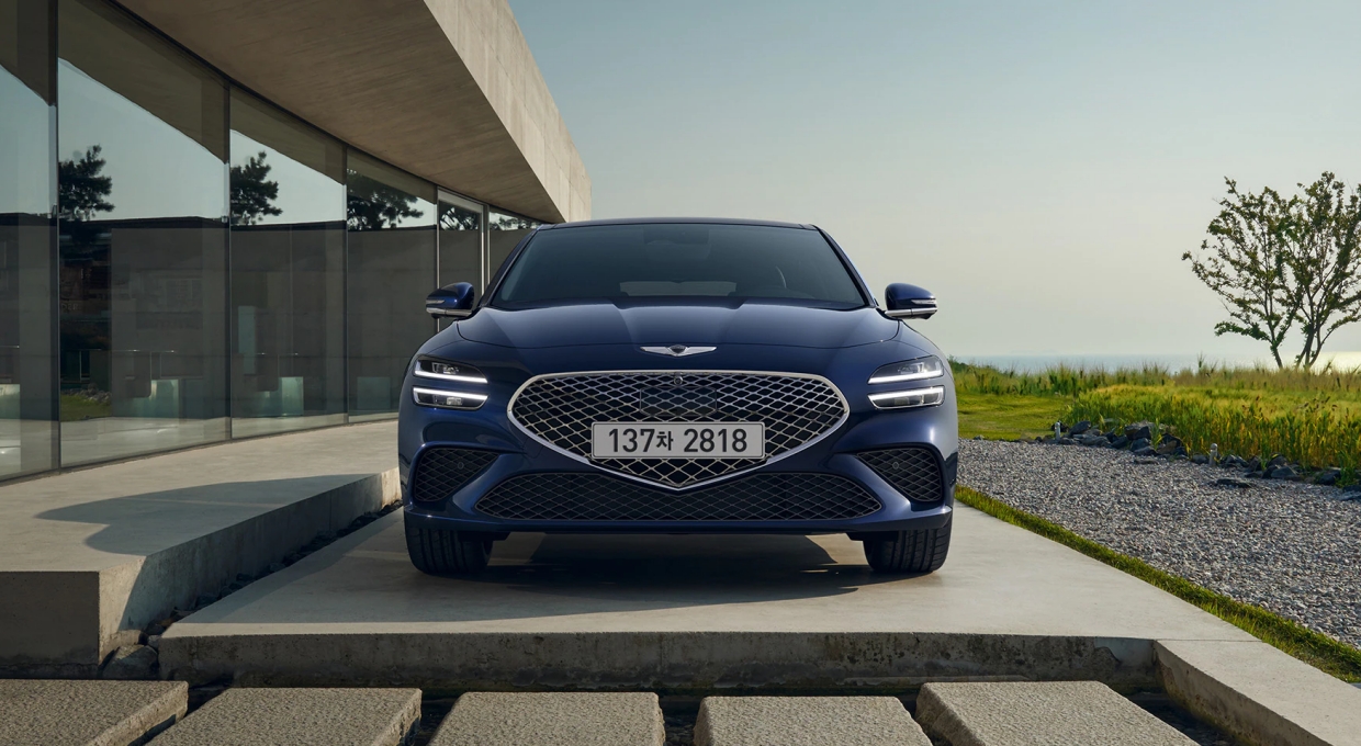 G70 슈팅 브레이크 기본 모델의 전면부